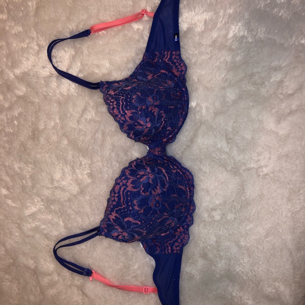 Toria secret pink purple bra 32D